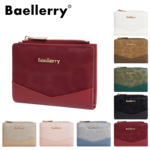 Новая девушка короткие бумажник Baellerry Cross -Border два раза тонкая модель Клип маленький деньги простой молния сумка кошелек