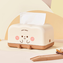 面包纸巾盒客厅卡通抽纸盒家用茶几摆件创意纸抽盒车载车内可爱