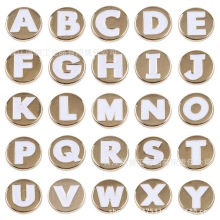 字母洞洞鞋配饰五金合金鞋扣鞋花croc配件装饰diy饰品外贸亚马逊