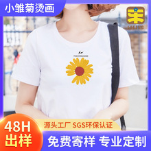 小雏菊淑女风柯氏烫画T恤手提袋LOGO设计加工烫图定制热转印烫画