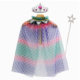 New Feather Mesh Cloak Children's Lace-up Performance Thin Princess Cloak Small and Medium-sized Children's Baby Cloak Cloak