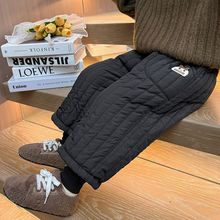 女童冬季三层加厚棉裤2025新款宝宝保暖加绒裤儿童一条过冬休闲裤