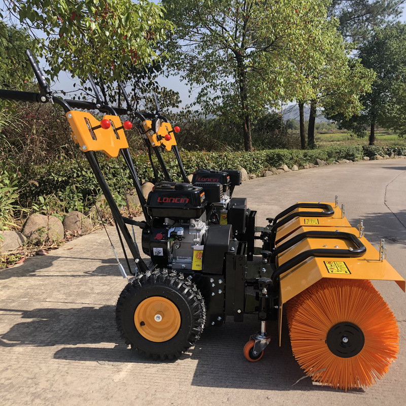 出口美国轮式家用扫雪机 手扶式燃油款小型除雪机 道路清雪抛雪机