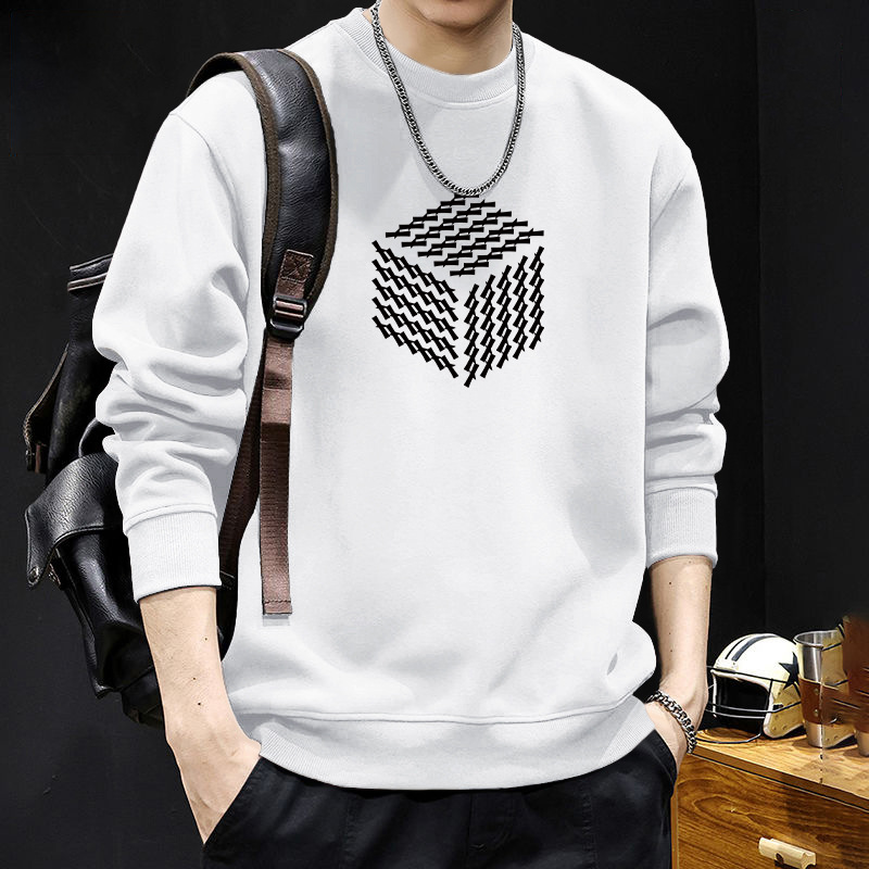 Hong Kong estilo japonés ocio 420g pesado chaqueta de cuello redondo hombre primavera y otoño estilo americano suelto y versátil chaqueta de pareja de estudiantes