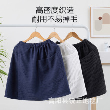 夏季男士浴巾可穿可裹吸水速干浴裙洗澡情侣华夫格裹巾毛巾两件套