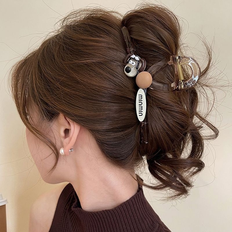2026 nuevo clip de cabello ondulado clip de cabello de tiburón grande clip de cabello de mujer detrás de la cabeza de alta sensación clip de cabello accesorios para el cabello