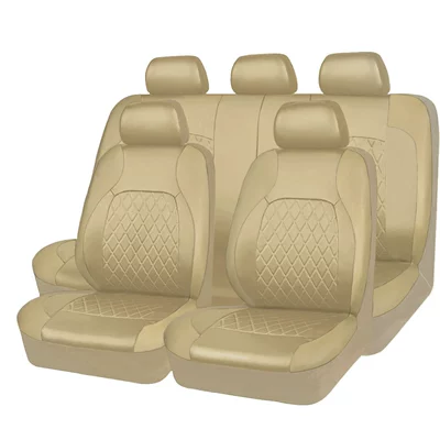 Best-Selling Universal Car Seat – Seat cushion, seat cover - all-beige-five-seater-9-piece-set