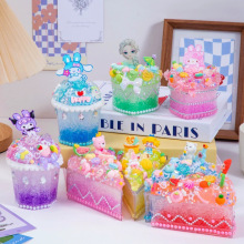 新品夏日冰沙 DIY甜品冰淇淋杯 蛋糕甜品手工玩具 仿真奶油材料包