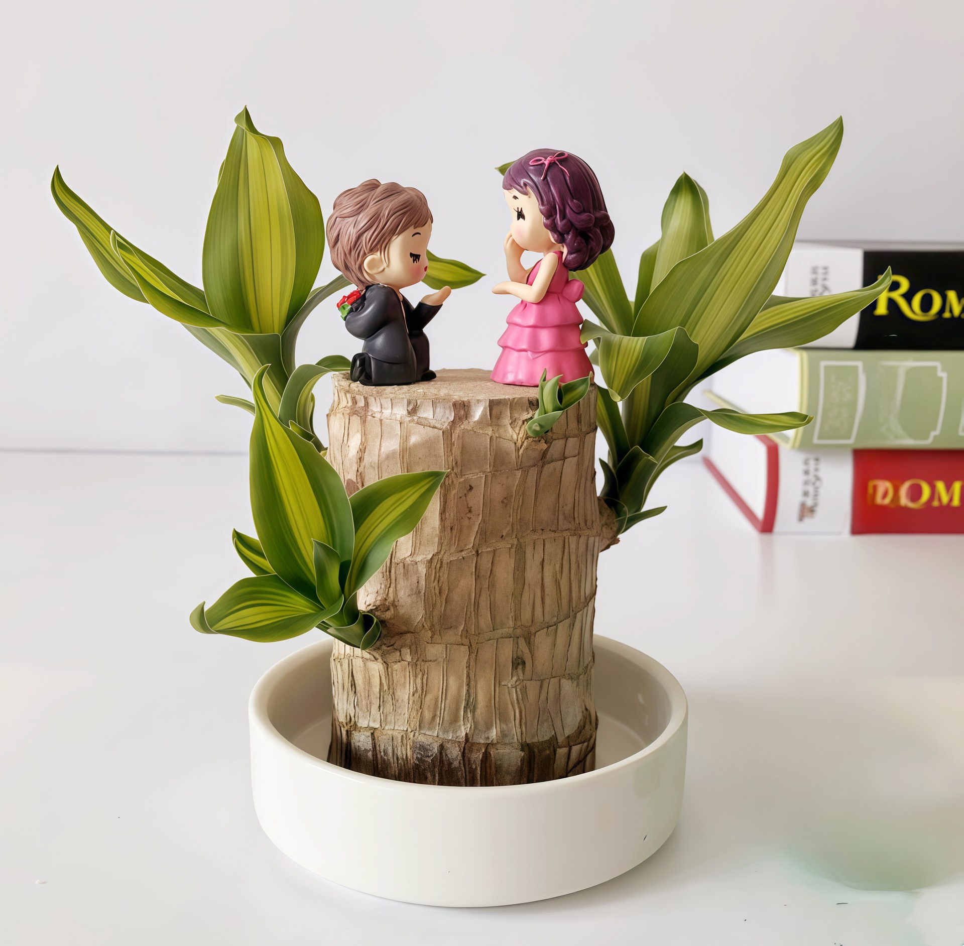 인기 굵은 글씨 [빠른 개화 및 발아] 브라질 목재 + 프로포즈 + 흰색 냄비/액체 전달