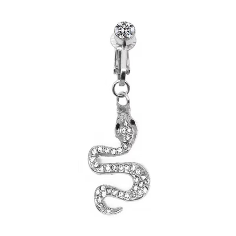 Gebei Europe and the United States cross-border butterfly belly button ring rabbit belly button ring heart-shaped belly button ring without hole puncture ear clip dual-use