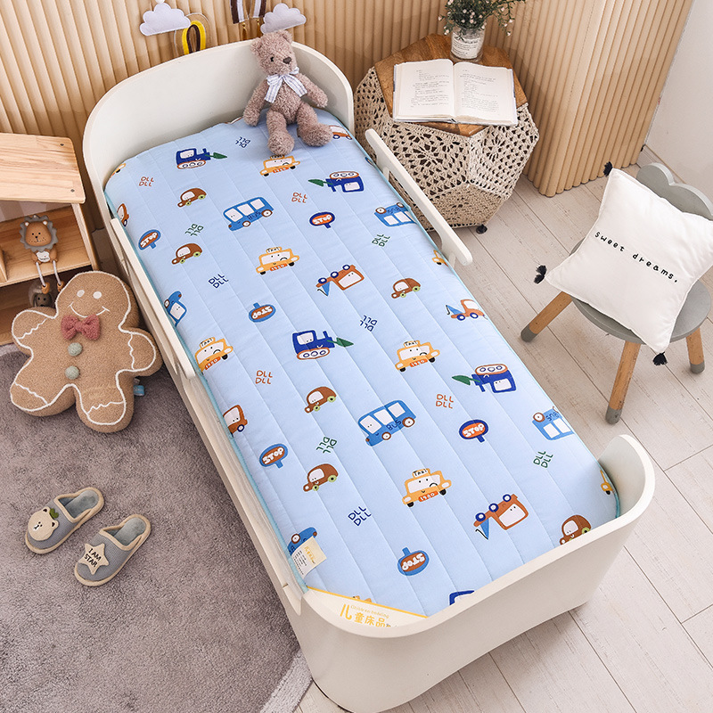 Cama de jardín de infantes de algodón de clase A colchón de cama de algodón puro colchón de dibujos animados colchón para niños colchón de siesta