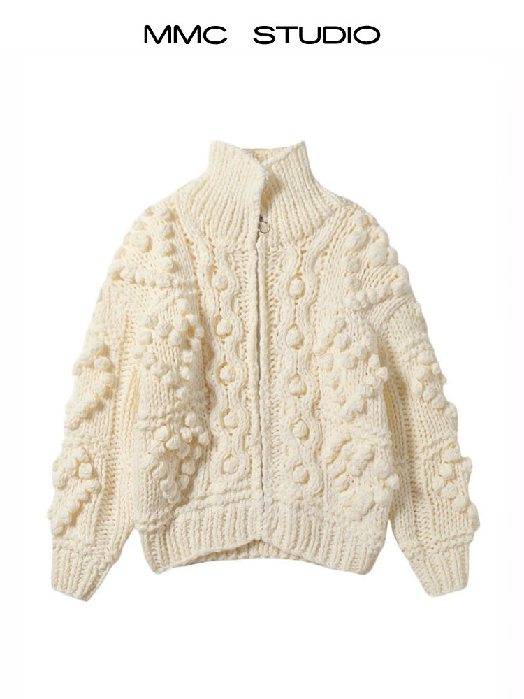 Ретро вязаный свитер, куртка, кардиган, oversize