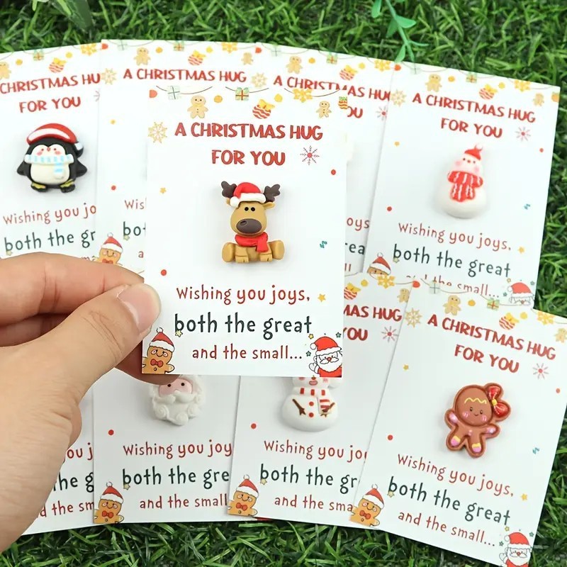 跨境圣诞A CHRISTMAS HUG FOR YOU口袋拥抱卡 感谢卡节日礼物随卡|undefined