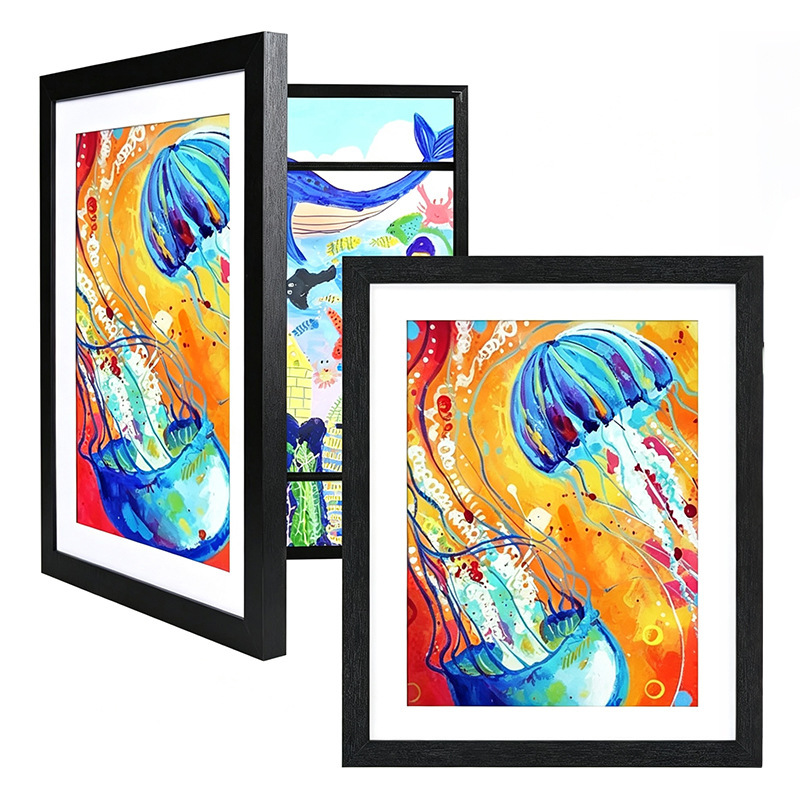 Cross-border flip-top photo frame display stand, magnetic picture frame, desktop storage ornament, home photo wall display decoration prop Cross-border flip-top photo frame display stand, magnetic picture frame, desktop storage ornament, home photo wall display decoration prop