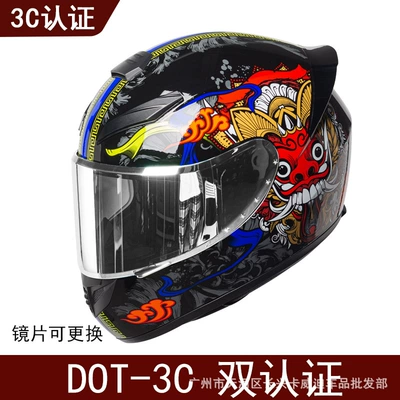 Motosiklet kaskı (dəbilqə) — Go-Kart Helmet, Dot - black-lion-awakening-clear-sheet-s