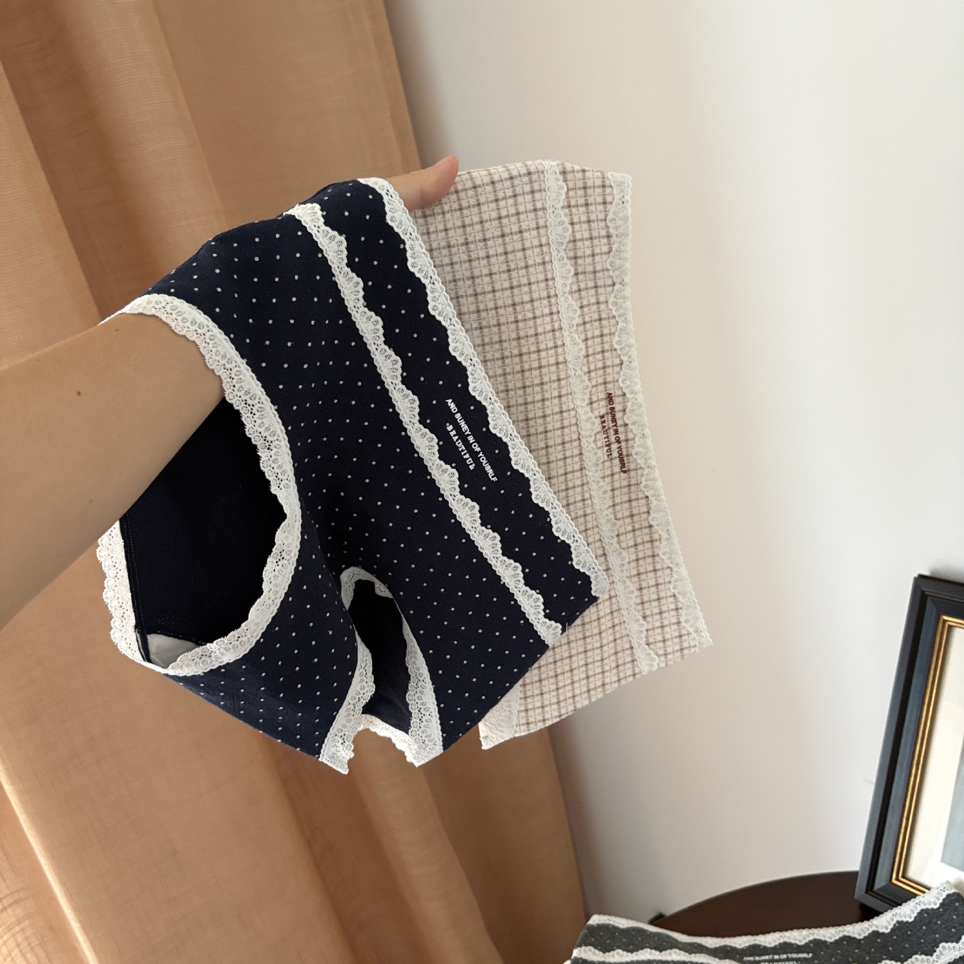 重推6185高智风复古可露丽甜盐少女婴儿棉纯棉中腰少女内裤透气