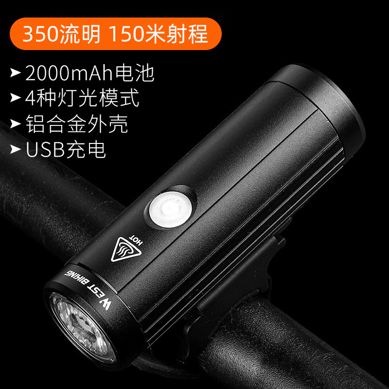 OESTE CICLISMO faro de la bicicleta noche montando luz fuerte linterna niños montando equipo de montar en bicicleta de montaña