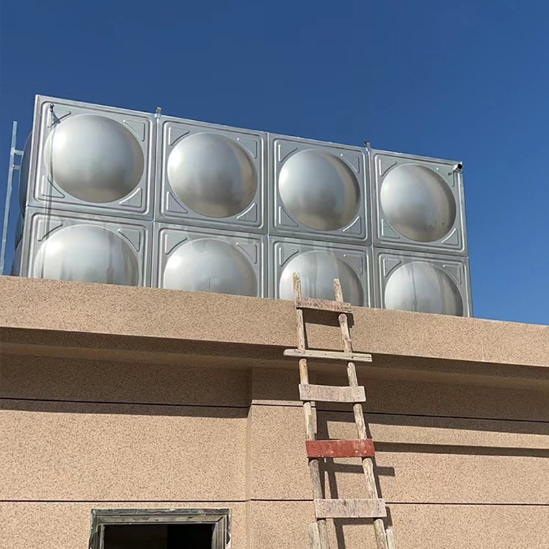 Prefabricated 304 stainless steel water tank, square fire water tank equipment manufacturer, combine