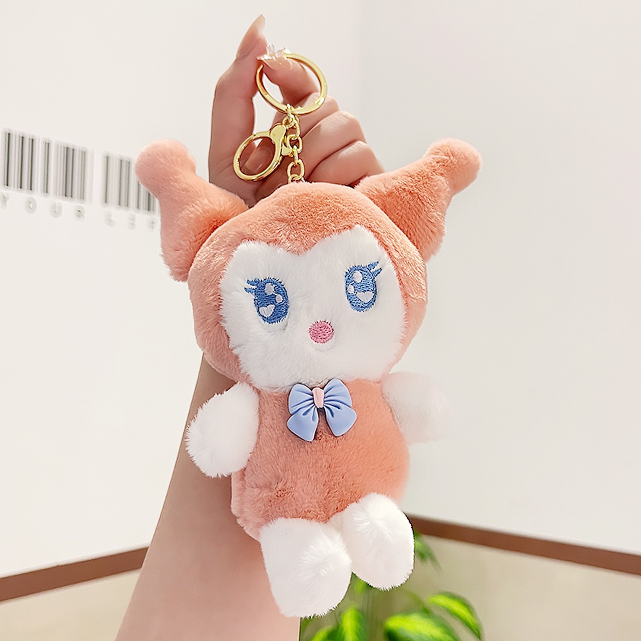 Cuatro pulgadas muñeca máquina colgante felpa llavero lindo muñeca mochila adornos grab máquina muñeca regalo al por mayor