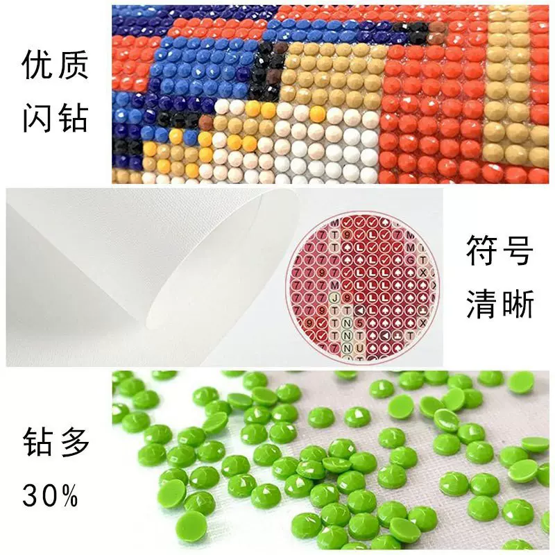 05多款新品点钻石贴画十字绣批发动物风景钻石画满钻钻石绣