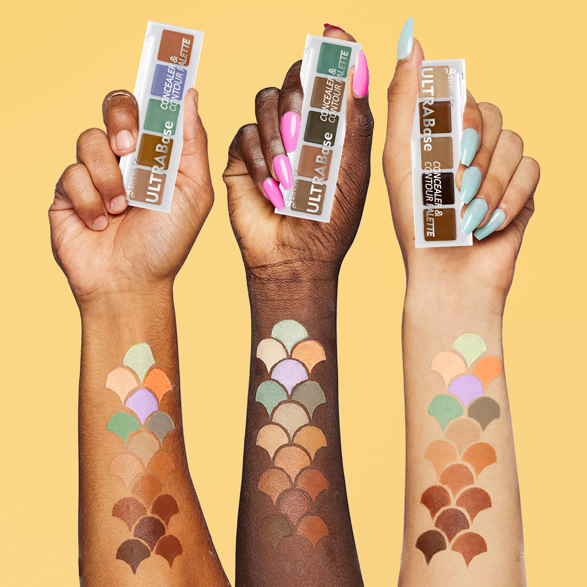 SHCOETY Cross-border Five-color Concealer covers acne marks, spots, tear troughs, dark circles, is light, long-lasting, waterproof and does not smudge undefined