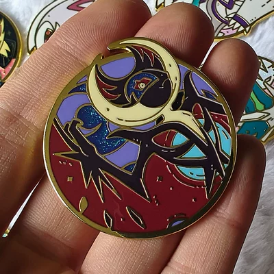 Metal Backpack Enamel Pin: Yaxa sancaqları - a18-flashing-luneaara