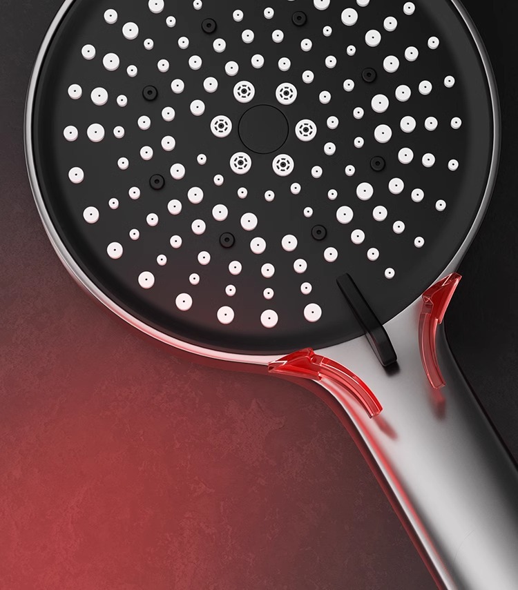 Pressurized showerhead, six-position shower head, bath faucet, bathroom heater, dormitory, household super powerful showerhead undefined