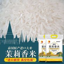 泰國茉莉香米大米10斤原糧進口長粒香米象牙米絲苗米新米真空包裝