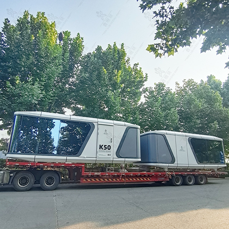 Camping aluminio integrado Casa integral espacio de elevación cápsula B & B Mobile Room habitación familiar para seis personas y ocho personas