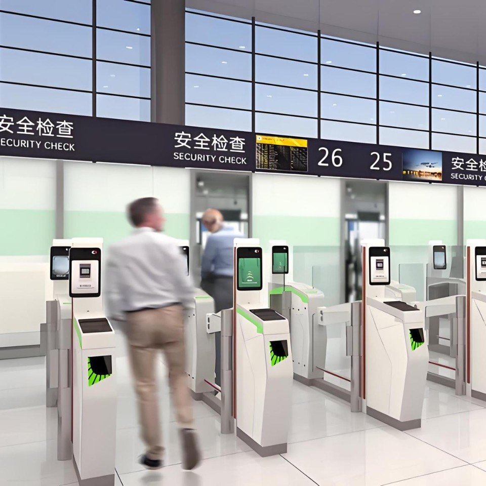 机场海关边检自助安检防疫AB双门互锁视频防尾随人脸护照扫码识别