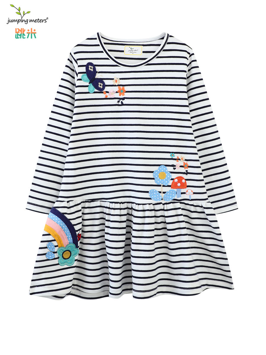 Vestido de Niña de Manga Larga Estilo Europeo y Americano, Primavera-Otoño 2026, Vestido Infantil de Algodón Puro, Vestido de Princesa