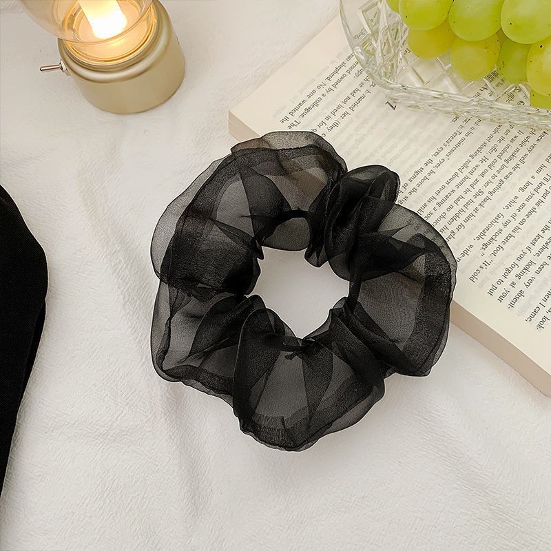 메쉬머리끈 S사이즈-블랙