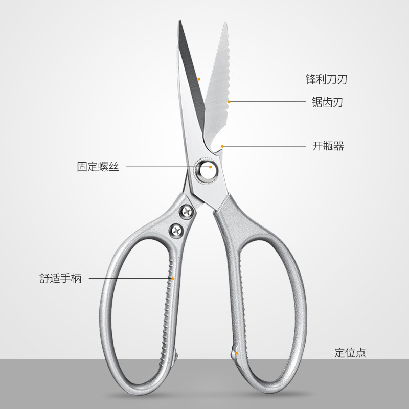 送料込みステンレスはさみキッチンはさみsk5はさみパンダはさみアルミ合金はさみ