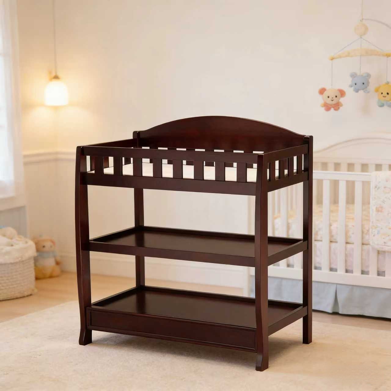 Export Solid Wood Newborn Baby Changing Table Bathing Massage Care Table Baby Touch Changing Table Crib