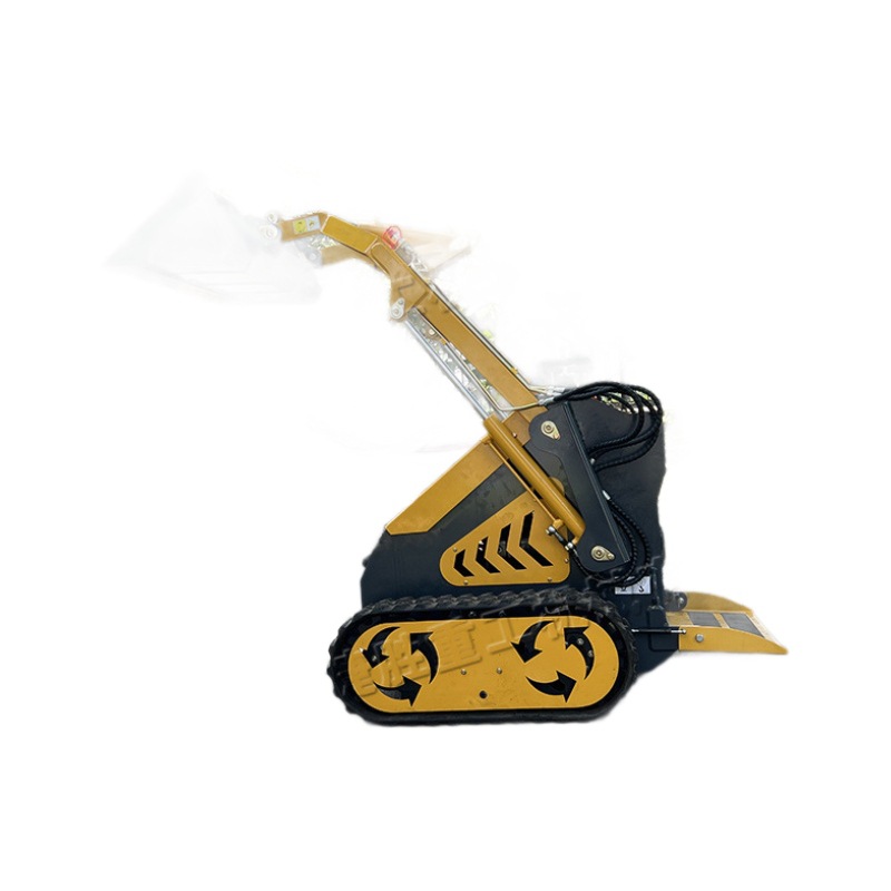 Cargador doméstico de orugas pequeño huerto agrícola pequeño montacargas manejo del sitio de construcción cargador de deslizamiento