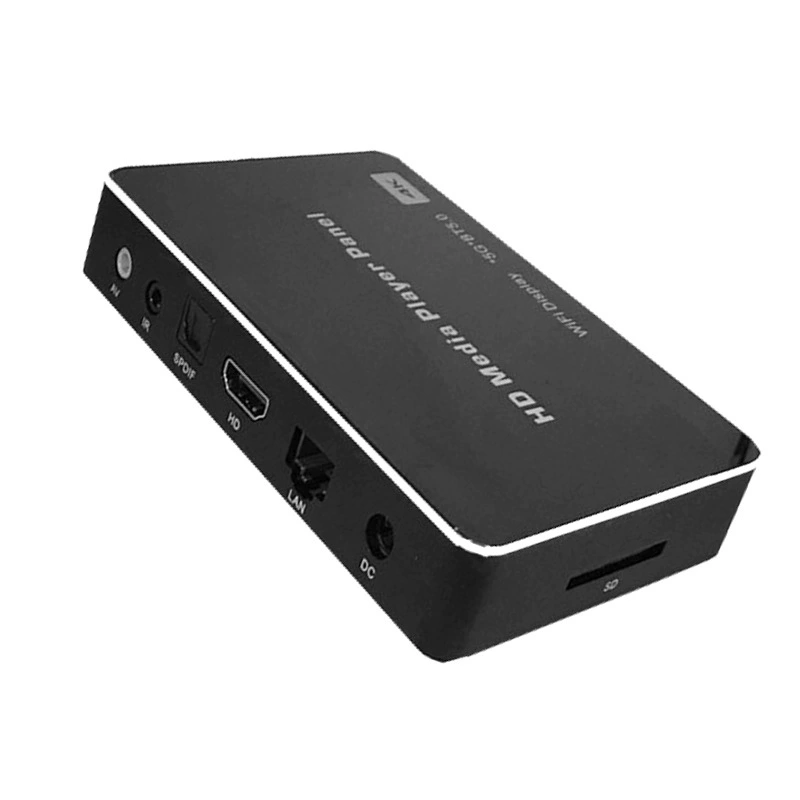 4K high-definition network player, powered-on looping playback USB/SD card video player with screen casting