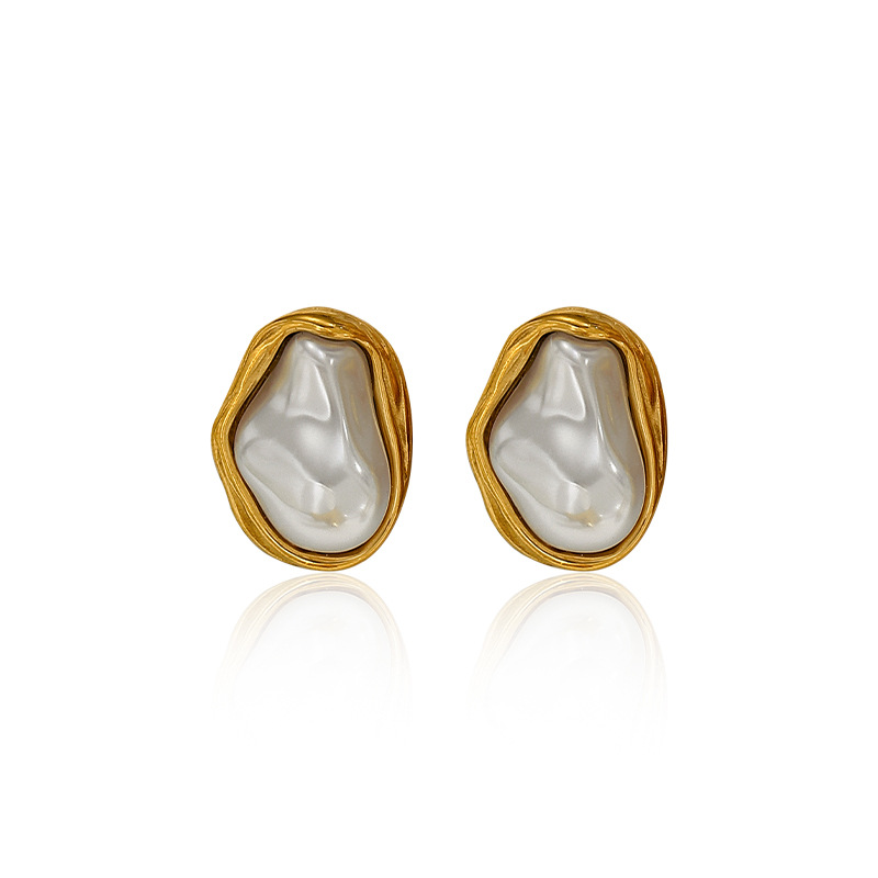 20g Weight 304 Stainless Steel Ear Needle Material Drop Earrings, Ear Studs Classification 1 Pair Quantity Holiday, Daily Occasion 304 Stainless Steel, Imitation Pearl Material Geometric Pattern All Seasons Season Women's Gender Polished Finish IG Style, Elegant, Vintage Style Style 1 Pair IG Style Elegant Vintage Style Geometric 304 Stainless Steel Imitation Pearl Drop Earrings Ear Studs 10
