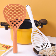 Household Kitchen Noodle, Dumpling, and Wonton Draining & Serving Spoon | Japanese-Style Large Serving Ladle | Plastic Noodle Strainer – Extra-Large Size