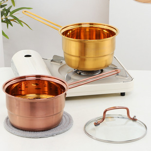 Stainless Steel Feast Milk Pot Household Cookware Baby Food Supplement Pot with Steamer for Steaming Pasta Egg Steaming Stove Universal