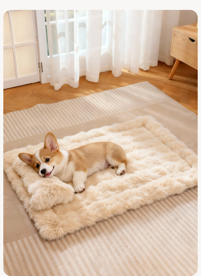 Coperta calda e morbida per animali con tappetino a cuscino_voghion.com