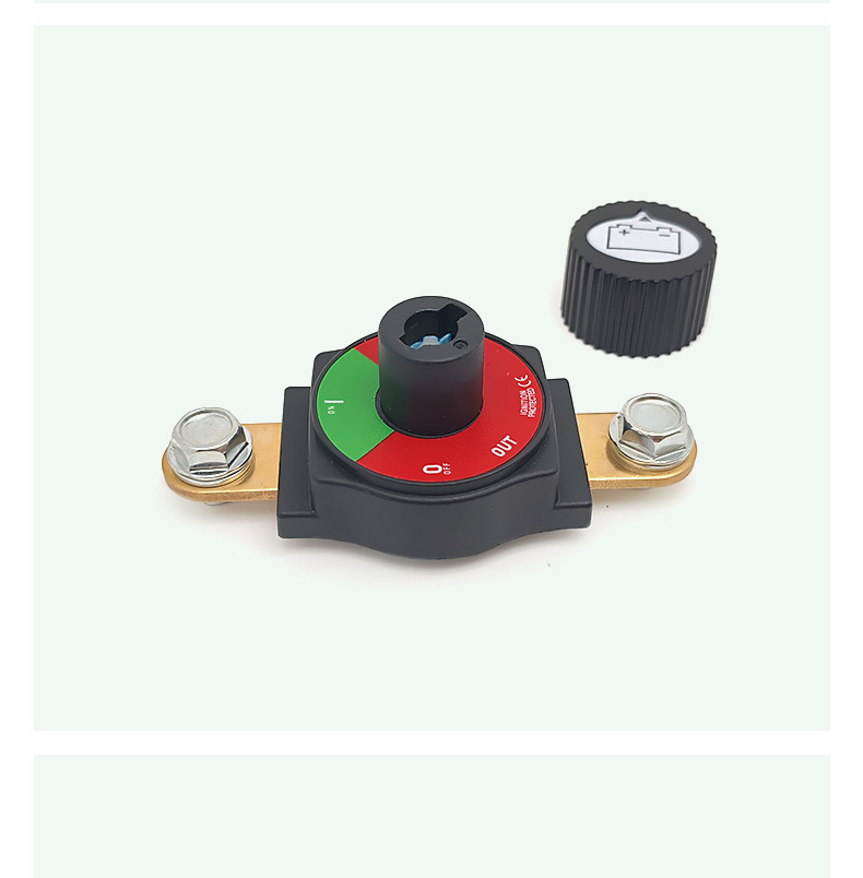 12V24V Brass Car Battery Power-Off Switch Screw Hole Battery Switch Anti-Leakage Positive and Negative Universal
