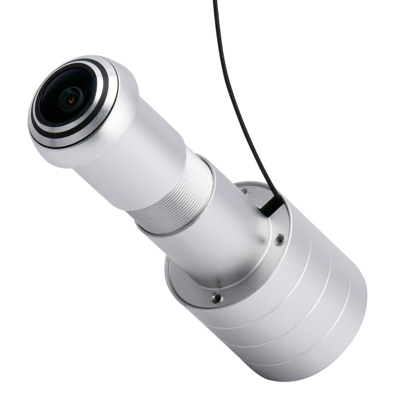 silver cat's eye camera two-way voice intercom wide-angle peephole gate security door monitoring 180 degrees