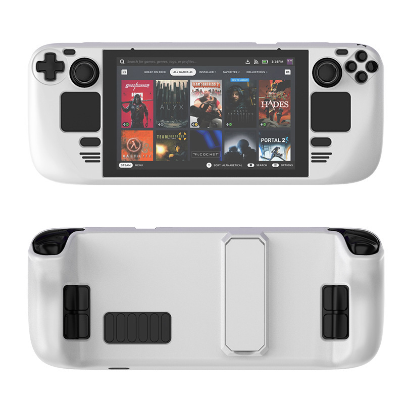 Steam deckカラー保護ケースの肌に優しいOled PC材質保護カバーのスタンド付き部品を適用します|undefined