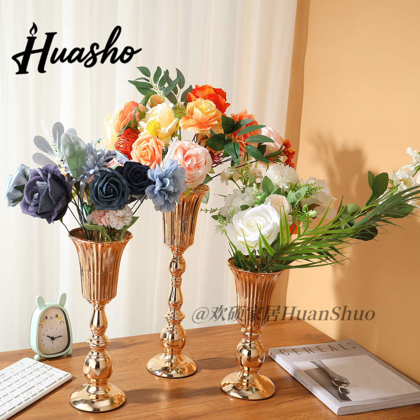 Wedding props Iron Wedding Flower Stranging to Taiwan Table Center…