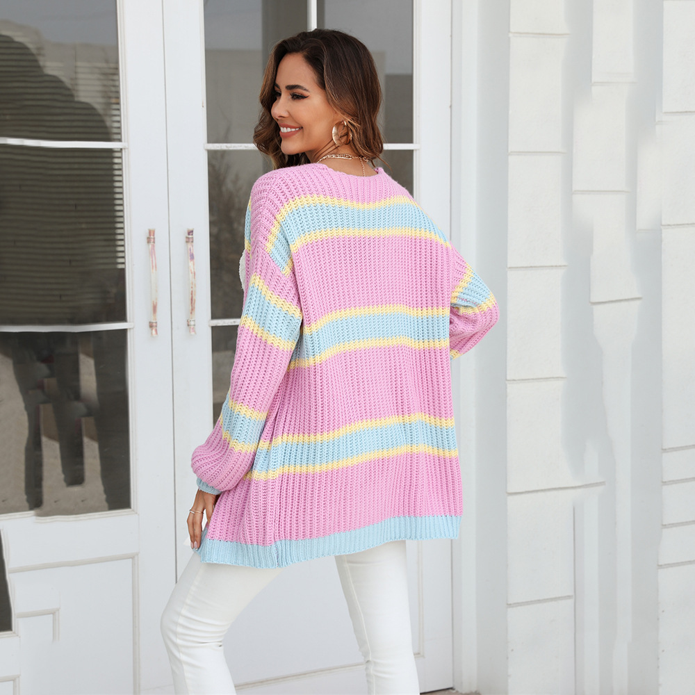 Chaqueta de moda para mujer, estilo nuevo de primavera 2026, para comercio transfronterizo europeo y americano en Amazon, talla grande, con patchwork, tipo cárdigan.