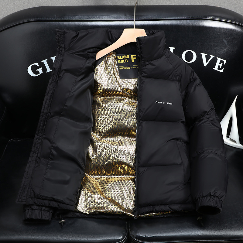 Winterjas voor heren in hip-hop stijl met berenprint warm_voghion.com