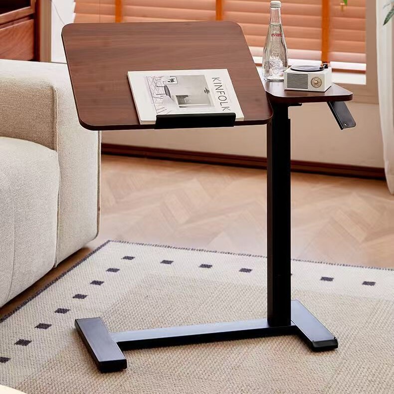 Bedside Table Can Be Lifted and Moved, Foldable Computer Table, Home Living Room, Small Lift Table, Sofa, Small Desk, Rectangular