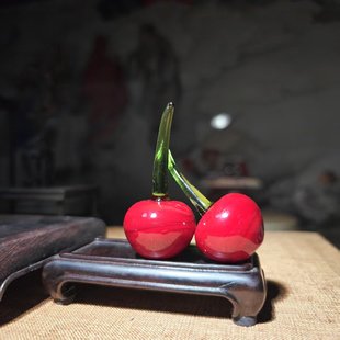 Foreign Trade Live Supply Gifts Handmade Cute Fruit Artificial Cherries Red Cherry Photo Props Play House