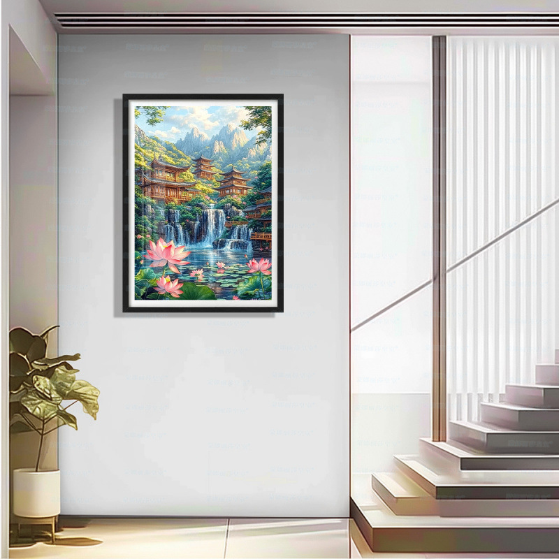 [Algodón importado] Mona Lisa real bordado cruzado primavera, verano, otoño, invierno pinturas decorativas simples bordadas a mano image 6