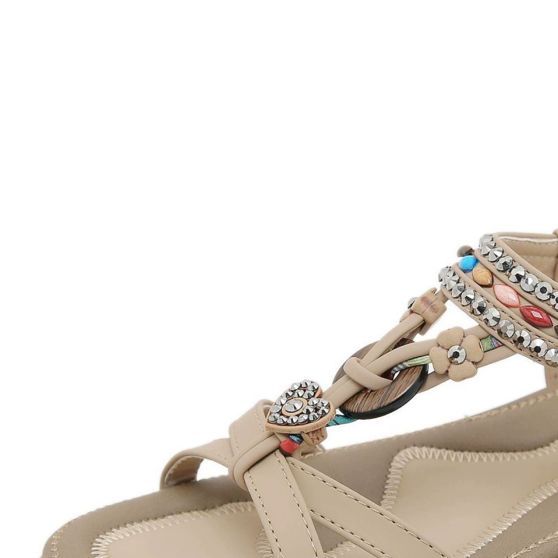 Summer ethnic sandals, boho style, ethnic style, plus size